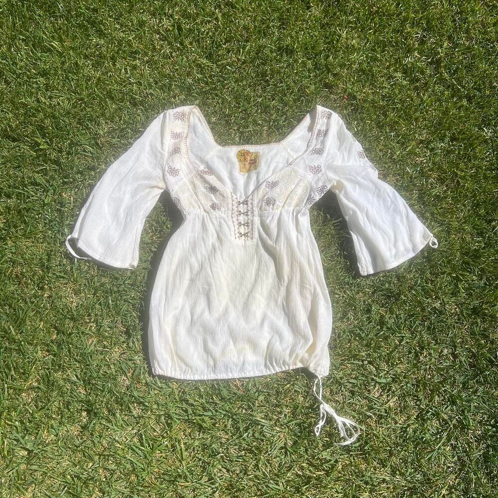 Free People Tunic Babydoll top women’s size 10 boho indie
